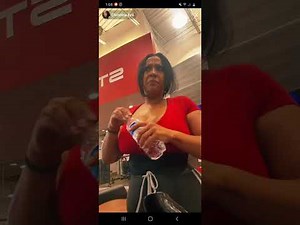 Christina Eve bouncing on a treadmill 😜🥵😍😍