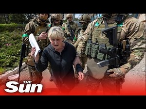 Dramatic moment special forces swoop on Ukrainian woman accused of helping Russian invaders