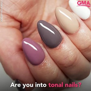 We're falling in love with tonal nails