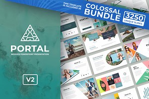 Portal Modern Powerpoint Template, a Presentation Template by Reshapely
