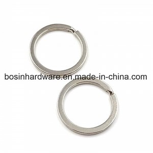 [Hot Item] Flat Metal Chrome Plated Split Key Ring