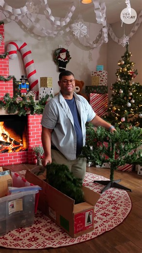 Christmas tree lighting mistakes to avoid. 🎄 #problemsolved | USA TODAY Video