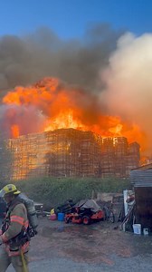 253K views · 1.3K reactions | A three-alarm fire burned through a pallet recycling business in northeast Portland on Thursday night, according to Portland Fire & Rescue. | FOX 12 Oregon | Facebook