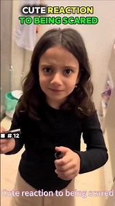 cute reaction to being scared 😱 🤣 #funny