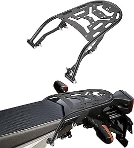 KEMIMOTO Motorcylce Rear Rack Compatible with 2008-2024 XT250 Luggage Rack Carrier Rear Tail Storage Rack Cargo Enduro Luggage Rack