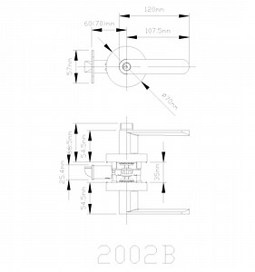 [Hot Item] Maxal Round Portable Heavy Duty Passage Door Lock Lever Handle Locks
