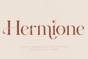 Hermione Classic-Modern Typeface, a Serif Font by NendesKombet Studio