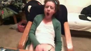 Hidden cam catches great orgasm of NOT my sister at PC