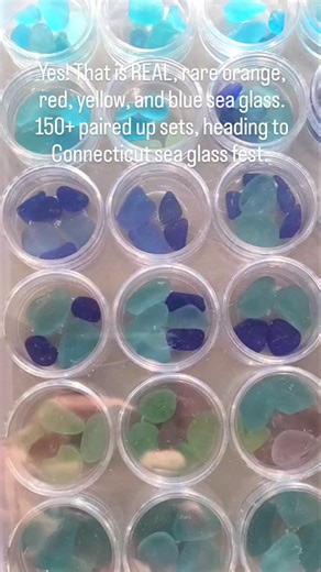 19 reactions | These are the real deal. Genuine sea glass rarities paired up in red, orange, yellow, and blue. These 150+ batches will be available this summer in Washington state, Connecticut, and California. And always at WestCoastSeaGlass.com | West Coast Sea Glass | Facebook