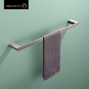 [Hot Item] Stainless Steel Towel Rack Brushed Nickel Luxury Hotel Style Finish