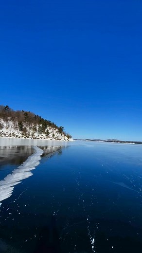 The beautiful shoreline of Lake Champlain vt narrows yesterday. #wildice #nordiciceskating #iceskating #wildiceskating #nordicskating #wildskating #lakechamplain #champchamp | Small Axe Farm