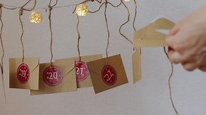 Diy Christmas Advent Calendar Homemade Craft Stock Footage Video (100% Royalty-free) 1082059163 | Shutterstock