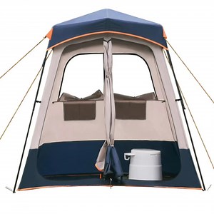 [Hot Item] Outdoor Folding Shower Tent for Camping Bathing Portable Toilet Tent Single Wilderness
