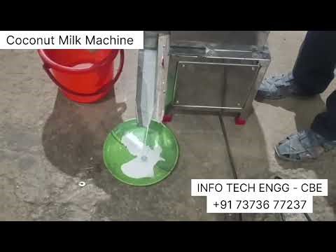 Small Size Coconut Milk Extraction Machine. #beautiful #machine #milkingmachinetamilnadu