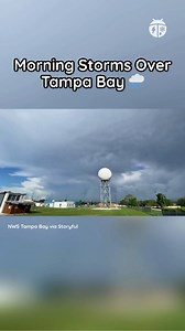 1.2K views · 19 reactions | Stormy start, anyone? ⛈️ Morning storms rolled through western Florida on earlier this week, giving the crew at NWS Tampa Bay a front-row seat. Their office cam in Ruskin captured this moody timelapse as showers passed through Pinellas County. More storms are possible this weekend and some of us could see quite a bit of heavy rain. Check out your latest forecast here: https://bit.ly/45hp9P5 #FLwx #StormTimelapse #TampaBay #WeatherBug | WeatherBug | Facebook