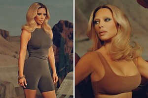 Kim shocks fans as she shows off bleached brows & blonde hair for new SKIMS ad