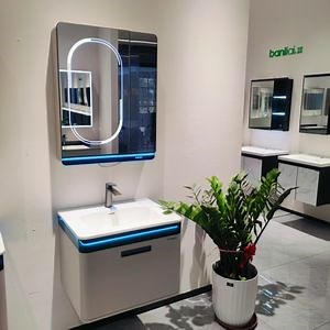 [Hot Item] 60cm Aviation Board Big Drawer Wall Mounted Bathroom Cabinet with Ceramic Basin