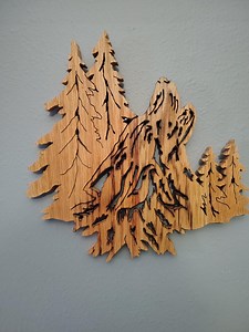 Wolf - Scroll Saw Art. Hang on Any Wall. - Etsy