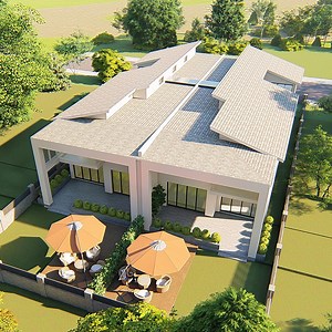 [Hot Item] Customized High Quality Light Steel Frame Prefabricated House Modern Deisgn 2 Storey Villa