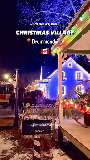 3.1K views · 14 reactions | Christmas Village in Drummondvillle About 1-1.5 hours from Montreal Toddler (0-2 years) - Free Child (3-17 years old) - $25.99 Adult (18 & over) - $34.99 Seniors (65 & over) - $29.99 Address: Village Quebecois d'Antan1370 rue Montplaisir, Drummondville,QC, J2C OM2 : @travelandcanada . . . #montreal #canada #drummondville #mtl #christmasmarket #village #quebec | Montreal Only | Facebook