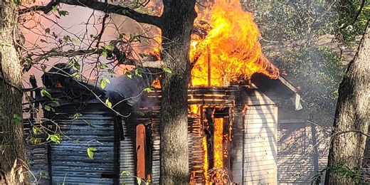 VIDEO: Shreveport firefighters battle fire on Poland Street