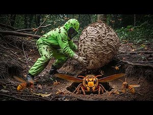 Hornet Removal A huge, powerful colony of golden-ringed hornets was discovered in the mountains!