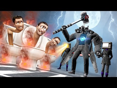 ME CONVIERTO EN EL TITAN CAMERAMAN Y TV WOMAN Y ELIMINO A LOS SKIBIDI TOILETS en ROBLOX