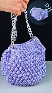 4.4K views · 19 reactions | Lättvirkad popcorn axelväska Tutorial...