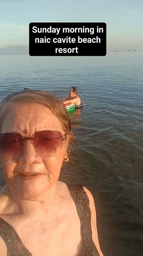 Naic, cavite beach resort with grandson and granddaughter #followers #followersreels #starsenderreels | Emelita Abe Manaloto