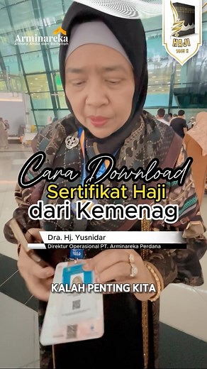 Tahukah Bapak Ibu jamaah haji 2024? Didalam kartu Nusuk atau smard card yang Bapak Ibu jamaah haji miliki, terdapat sertifikat haji dari Kementrian Agama Arab Saudi. Berikut cara downloadnya. | ArminarekaInd