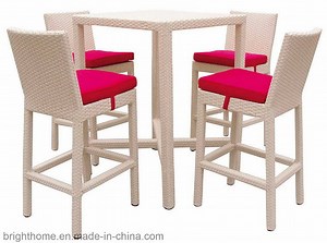 [Hot Item] Garden Outdoor Wicker Bar Chair and Table