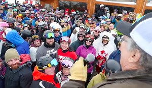 Loveland Ski Area Hosted Mass Wedding on Valentine's Day (80 Couples Married @ 12,050ft)