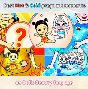1.7K views · 56 reactions | What troubles can happen when hot & cold pregnant moms meet? ❄️ #Dollsbeauty #WOANETWORK #hotandcold #pregnant #compilation | WOA Paper Dolls | Facebook