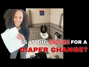 Diaper Changes INSIDE A Special Needs RESTROOM Is there ENOUGH ROOM?