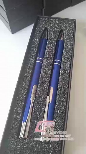 Pen & Pencil set, with full colour branding. | Smart Services