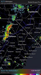 Decent round of storms moving through the Pee Dee while the light showers continue through Georgetown and Horry Counties. We will hold onto those storm chances through this evening. | Meteorologist Andrew Dockery WMBF