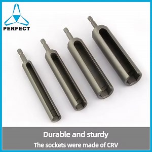 [Hot Item] Open Hex Nut Driver Socket Slotted Impact Electric Hex Shank Slotted Drill Bit Sockets Wrench Tool