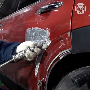 45K views · 234 reactions | The process of straightening & painting dented sheet | Genius Panda | Facebook