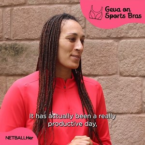 “Something as simple as picking the right sports bra and feeling comfortable in yourself is something I wish I knew about when I was younger” - Geva Mentor 🌹 At a recent sports bra fitting with the Vitality Roses’ Netball World Cup team, we spoke to Geva Mentor about the importance of finding the right sports bra and what she wishes she knew as a young netballer 🏐 To learn more about breast support and how to get the perfect sports bra fit, visit the #NETBALLHer website 👉 https://bit.ly/3rDRb