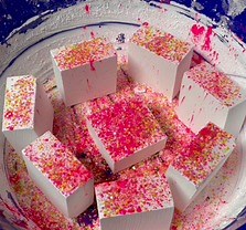 7.8K views · 387 reactions | Fresh Chalk with Pink Powder & Confetti Glitter | Snow Fairy ASMR | Facebook