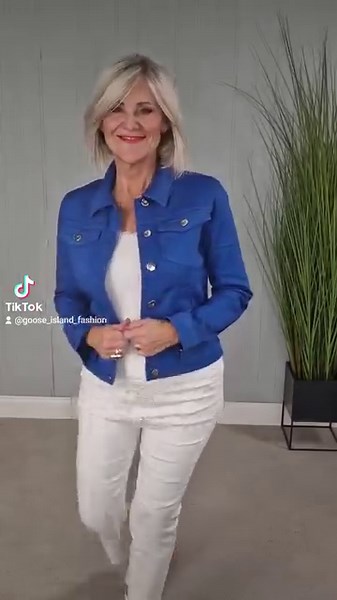 7.9K views · 69 reactions | The denim jacket is a staple all year around, but in these Spring colours they are a must  #fashion #spring #springfashion | Goose Island | Facebook