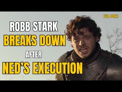 Robb Stark Breaks Down After Ned’s Execution | Game of Thrones