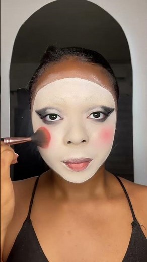 Mime makeup tutorial 🤍 #makeup #makeupartist #creativemakeup #viralshorts