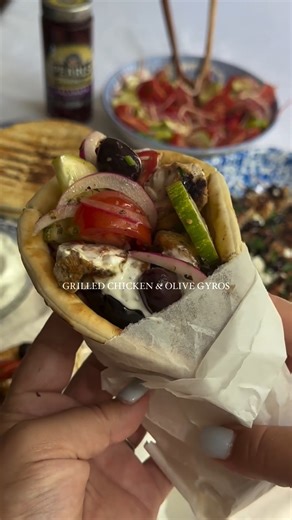 15 reactions · 3 comments | These grilled chicken and olive gyros...