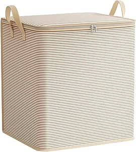 Foldable Organization and Storage with Sturdy Handle & Zipper Moving Boxes Under Bed Storage Containers Clothing Storage Large Storage Bags for Bedding, Comforter, Closet, Blankets