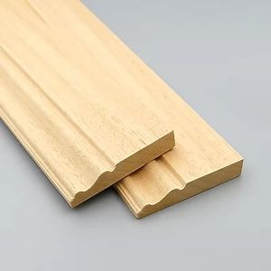 [Hot Item] Interior Decorative White Wood Wall Skirting Outside Corner Architrave Wood Moulding for Ceiling