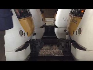 c2c Class 357 005 & 028 Coupling up at London Fenchurch Street for Shoeburyness