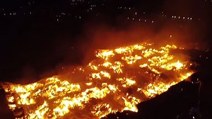 More drone footage from Adam Preddy looks into the heart of the Bridgend Industrial Estate fire, which is just a sea of flames and burning structure. Latest here - http://tinyurl.com/3n2vka5n | WalesOnline