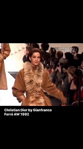 16K views · 664 reactions | Christian Dior by Gianfranco Ferré AW 1992 | Runwaymodel | Facebook