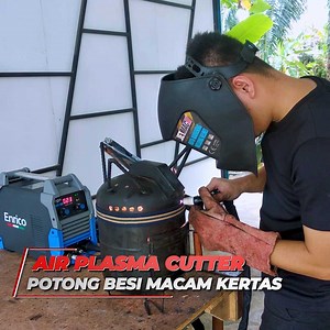AIR PLASMA CUTTER Potong Besi Macam Kertas Saya test potong besi guna plasma cutter ni, kalau besi nipis memang tak rasa masa potong. Lancar sangat. Potongan corner pun boleh buat ni kalau ada besi plate lebar #tukulbina | Tukul Bina